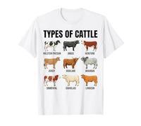 Types de Collection de Races bovines T-Shirt