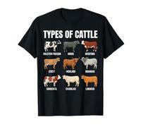 Types de Collection de Races bovines T-Shirt