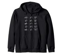 Types de Couteaux Graphique Formes de Lame Collector Référence Art Sweat à Capuche