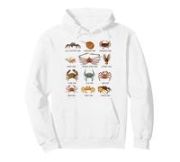 Types de crabes Espèces éducatives de Crabe Faune Marine Sweat à Capuche