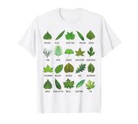 Types de Feuilles d'arbres Biologie Nature Éducatif T-Shirt
