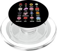 Types de Fleurs Guide botanique Tableau des variétés inférieures PopSockets PopGrip pour MagSafe
