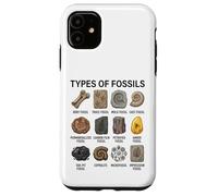 Types de fossiles Graphique Paléontologie Science Amoureux des fossiles Coque pour iPhone 11
