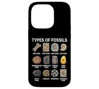 Types de fossiles Graphique Paléontologie Science Amoureux des fossiles Coque pour iPhone 14 Pro
