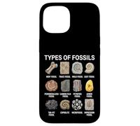 Types de fossiles Graphique Paléontologie Science Amoureux des fossiles Coque pour iPhone 15