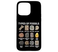 Types de fossiles Graphique Paléontologie Science Amoureux des fossiles Coque pour iPhone 15 Pro Max