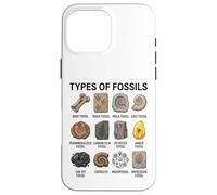Types de fossiles Graphique Paléontologie Science Amoureux des fossiles Coque pour iPhone 16 Pro Max