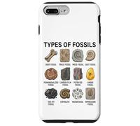 Types de fossiles Graphique Paléontologie Science Amoureux des fossiles Coque pour iPhone 7 Plus/8 Plus