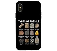 Types de fossiles Graphique Paléontologie Science Amoureux des fossiles Coque pour iPhone X/XS