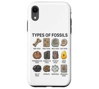 Types de fossiles Graphique Paléontologie Science Amoureux des fossiles Coque pour iPhone XR