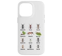 Types de Fourmis, Tableau des espèces de Fourmis, Science des Insectes, entomologie Coque pour iPhone 14 Pro Max