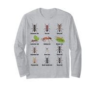 Types de Fourmis, Tableau des espèces de Fourmis, Science des Insectes, entomologie Manche Longue