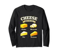 Types de fromages Foodie Retro Culinary Guide Chefs Manche Longue