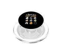 Types de Pain de Chat Mignon Chaton Meme Chat Amateur de Pain Gourmand PopSockets PopGrip pour MagSafe