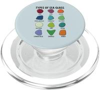 Types de Pierres précieuses de Verre de mer Gemmologie Gemmes Géologie PopSockets PopGrip pour MagSafe