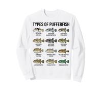 Types de Poissons-Globes, espèces de Poissons-Globes, Tableau des Poissons Marins Sweatshirt