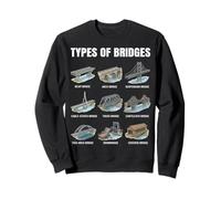 Types de ponts Graphique Génie Civil Architecture Sweatshirt