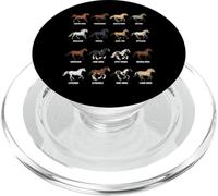 Types de Races de Chevaux - Science équine et biologie Animale PopSockets PopGrip pour MagSafe