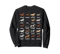 Types de Races de Chevaux - Science équine et biologie Animale Sweatshirt