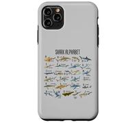Types de Requins Alphabet A-Z ABC Identification des Requins Coque pour iPhone 11 Pro Max