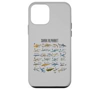 Types de Requins Alphabet A-Z ABC Identification des Requins Coque pour iPhone 12 Mini