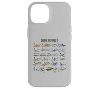 Types de Requins Alphabet A-Z ABC Identification des Requins Coque pour iPhone 14
