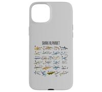 Types de Requins Alphabet A-Z ABC Identification des Requins Coque pour iPhone 15 Plus