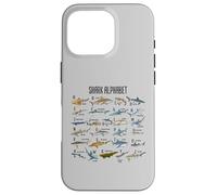 Types de Requins Alphabet A-Z ABC Identification des Requins Coque pour iPhone 16 Pro