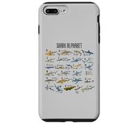 Types de Requins Alphabet A-Z ABC Identification des Requins Coque pour iPhone 7 Plus/8 Plus