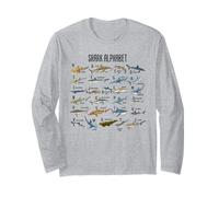 Types de Requins Alphabet A-Z ABC Identification des Requins Manche Longue