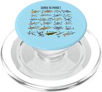 Types de Requins Alphabet A-Z ABC Identification des Requins PopSockets PopGrip pour MagSafe