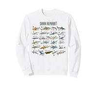 Types de Requins Alphabet A-Z ABC Identification des Requins Sweatshirt
