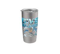 Types de requins des Maldives Gobelet isotherme en acier inoxydable double paroi