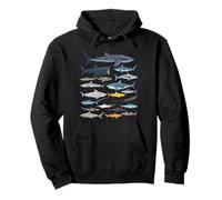 Types de requins Identification des espèces de requins Amoureux de l'océan Sweat à Capuche