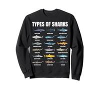 Types de requins Identification des espèces de requins Amoureux de l'océan Sweatshirt