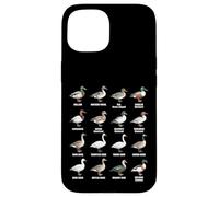 Types de sauvagine - Tableau des espèces de Canards, oies et cygnes Coque pour iPhone 15