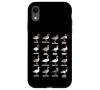 Types de sauvagine - Tableau des espèces de Canards, oies et cygnes Coque pour iPhone XR