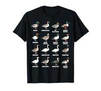 Types de sauvagine - Tableau des espèces de Canards, oies et cygnes T-Shirt