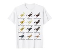 Types de Scorpions Scorpions scientifiques du désert et de la forêt T-Shirt