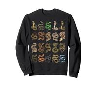 Types de Serpents Espèces Herpétologie Science de la Faune Sweatshirt