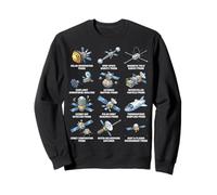 Types de sondes spatiales Amateurs d'astronomie et de Sciences spatiales Sweatshirt