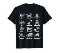 Types de sondes spatiales Astronomie Tableau d'exploration Spatiale T-Shirt