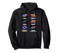 Types de Trous Noirs Tableau d'astronomie Amoureux de l'espace Sweat à Capuche