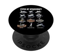 Types de vaisseaux spatiaux Exploration Spatiale Astronomie Science PopSockets PopGrip Adhésif