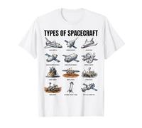 Types de vaisseaux spatiaux Exploration Spatiale Astronomie Science T-Shirt