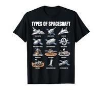 Types de vaisseaux spatiaux Exploration Spatiale Astronomie Science T-Shirt