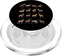 Types d'espèces de Cerfs Sciences de la Faune Garçons Filles Enfants PopSockets PopGrip pour MagSafe