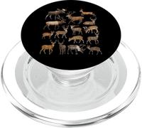 Types d'espèces de Cerfs Sciences de la Faune Garçons Filles Enfants PopSockets PopGrip pour MagSafe
