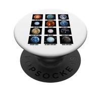 Types d'exoplanètes Astronomie Amateurs de Sciences spatiales PopSockets PopGrip Adhésif