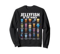Types of Jellyfish Marine Biology Sweatshirt